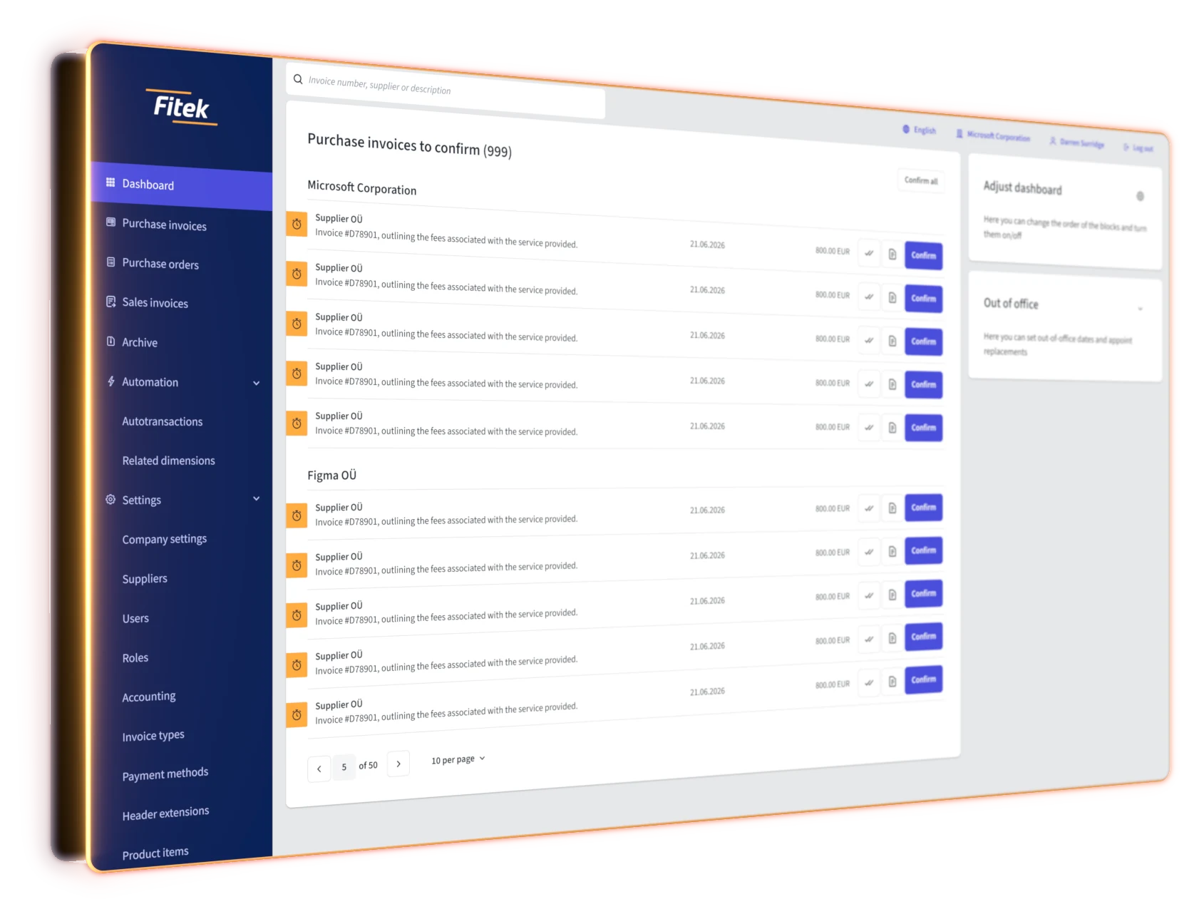 Écran de la plateforme Fitek : pourquoi Fitek
