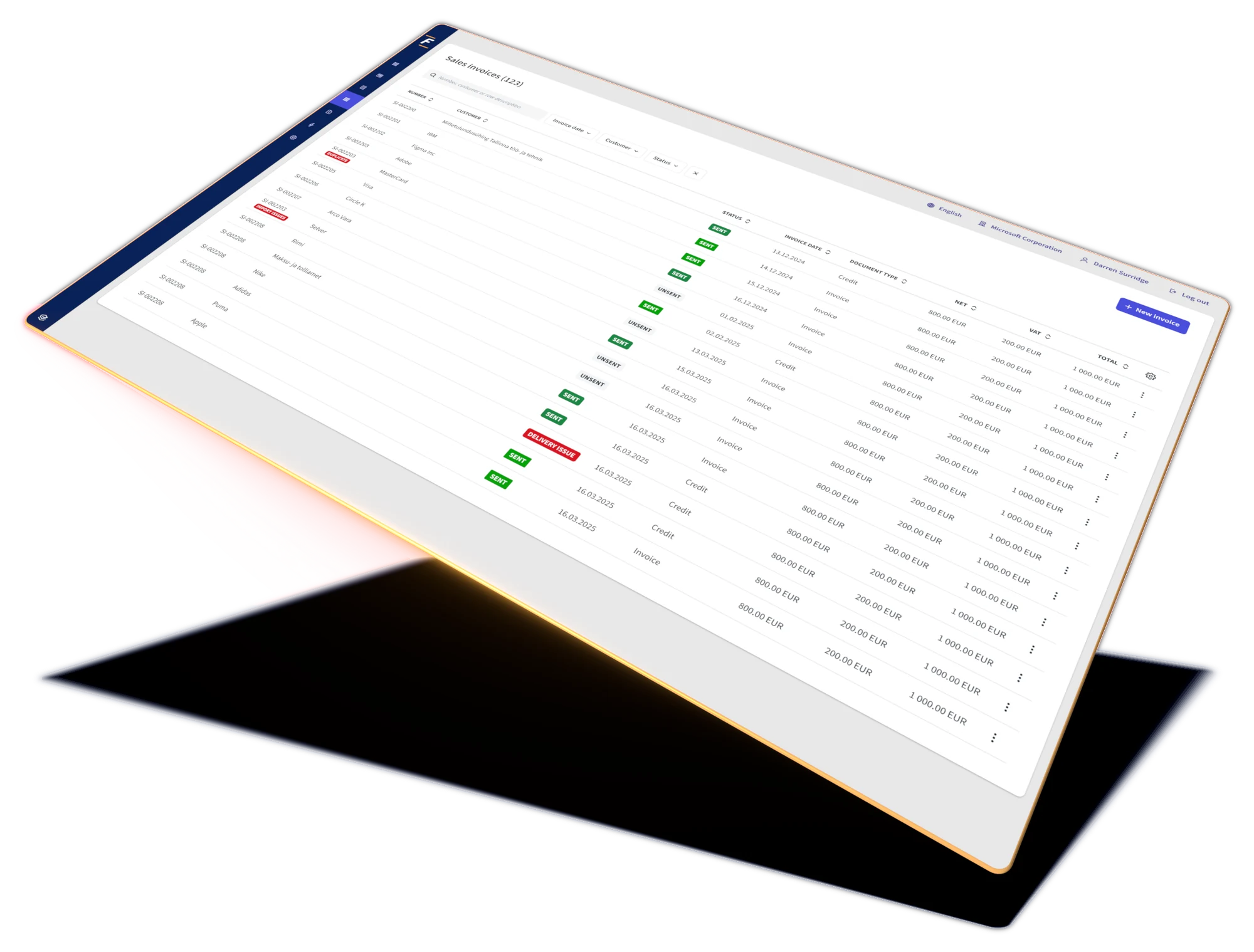 Écran de la plateforme Fitek : conversion de PDF vers Peppol