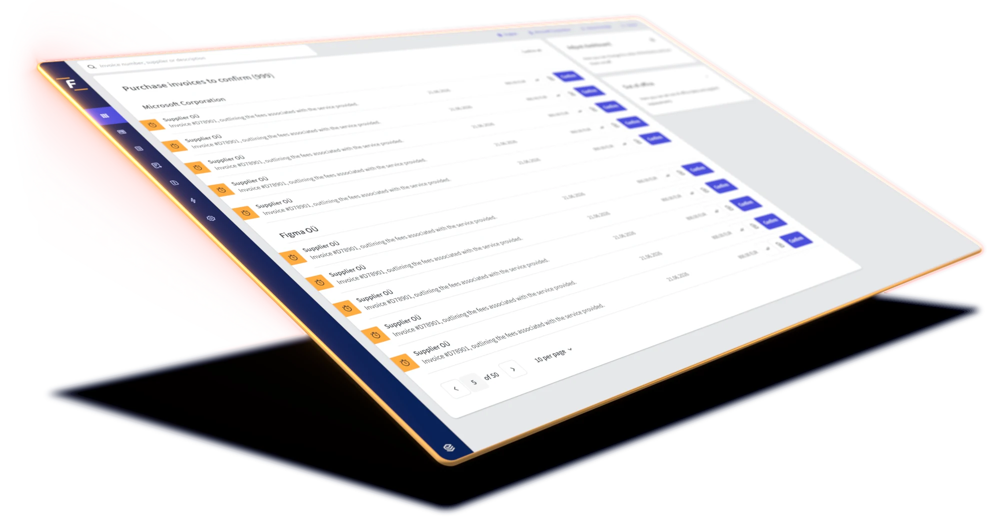 Écran de la plateforme Fitek : à propos de Fitek